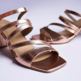 CONFIDENT Rose Gold Block Heels 4