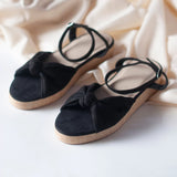 INDEPENDENT Black Espadrille Wedges 2