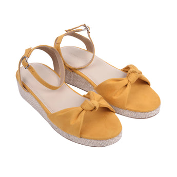 INDEPENDENT Yellow Espadrille Wedges 3