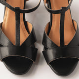 STRONG | Black Block Heels 7