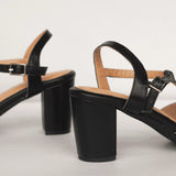 STRONG | Black Block Heels 8