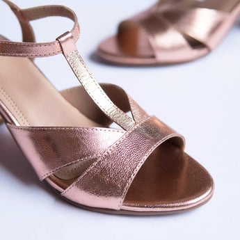 STRONG | Rose Gold Block Heels 2