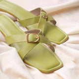 fearless lime green buckle slides